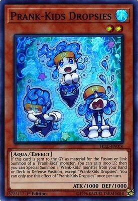 Prank-Kids Dropsies - HISU-EN016 - Super Rare 1st Edition Hidden Summoners Singles