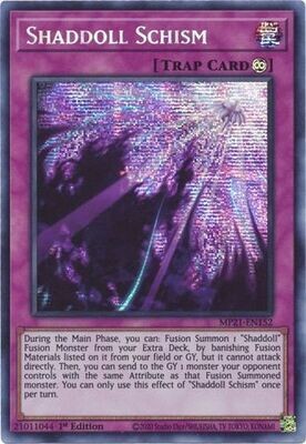 Shaddoll Schism - MP21-EN152 - Prismatic Secret Rare 1st Edition
2021 Mega-Tin: Ancient Battles 1st Edition Singles
