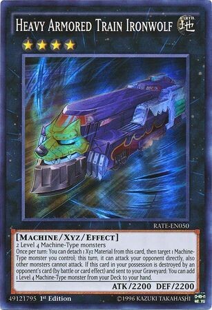 Heavy Armored Train Ironwolf - RATE-EN050 - Super Rare 1st Edition Raging Tempest 1st Edition Singles (Espanol)