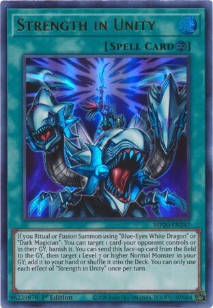 Strength in Unity - MP20-EN247 - Ultra Rare 1st Edition
2020 Mega-Tin: Lost Memories 1st Edition Singles