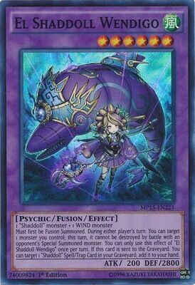 SH El Shaddoll Wendigo - MP15-EN221 - Super Rare 1st Edition
Yu-Gi-Oh! 2015 Mega-Tins [MP15]