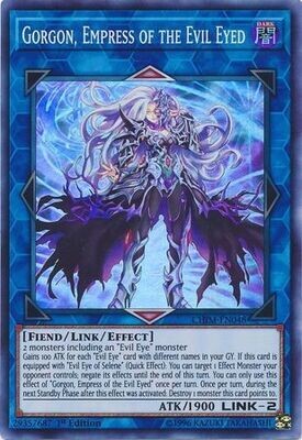 Gorgon, Empress of the Evil Eyed - CHIM-EN048 - Super Rare 1st Edition Chaos Impact 1st Edition Singles