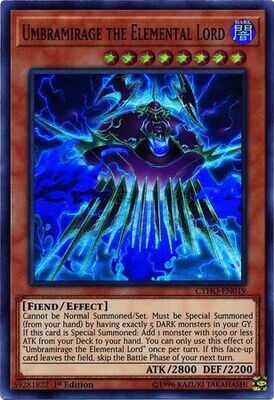 Umbramirage the Elemental Lord - CYHO-EN019 - Super Rare 1st Edition Cybernetic Horizon 1st Edition Singles