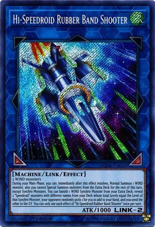 Hi-Speedroid Rubber Band Shooter - BLHR-EN050 - Secret Rare 1st Edition Battles of Legend: Hero&#39;s Revenge Singles