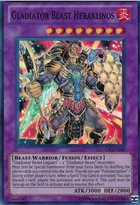 Gladiator Beast Heraklinos - LCGX-EN253 - Super Rare Unlimited
Legendary Collection 2 Unlimited Singles