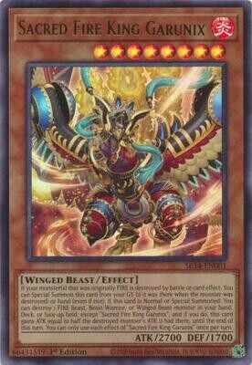 Sacred Fire King Garunix - SR14-EN001 - Ultra Rare 1st Edition Fire Kings 1st Edition Singles español