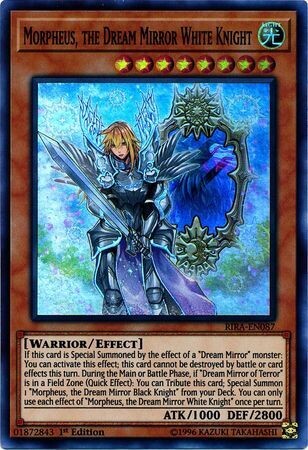 Morpheus, the Dream Mirror White Knight - RIRA-EN087 - Super Rare 1st Edition Rising Rampage [RIRA] 1st Edition Singles (espanol)