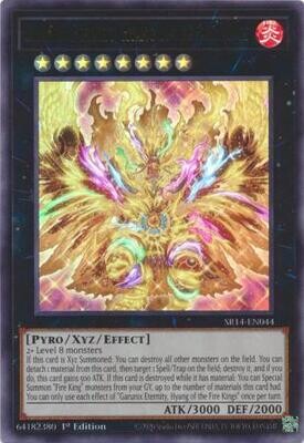 MY01 Garunix Eternity, Hyang of the Fire Kings - SR14-EN044 - Ultra Rare 1st Edition
Fire Kings 1st Edition Singles