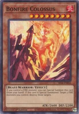 Bonfire Colossus - SR14-EN016 - Common 1st Edition Fire Kings 1st Edition Singles