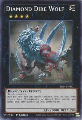 MY01 Diamond Dire Wolf - SR14-EN042 - Common 1st Edition Fire Kings 1st Edition Singles