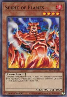MY01 Spirit of Flames - SR14-EN019 - Common 1st Edition
Fire Kings 1st Edition Singles