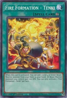 MY01 Fire Formation - Tenki - SR14-EN029 - Common 1st Edition
Fire Kings 1st Edition Singles