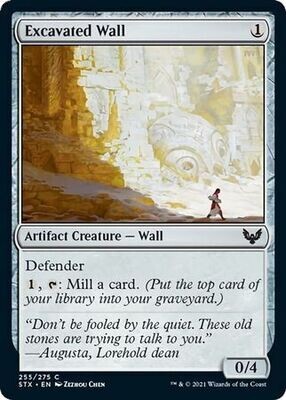 Excavated Wall 255/275 - Strixhaven: School of Mages Singles  (Japones)