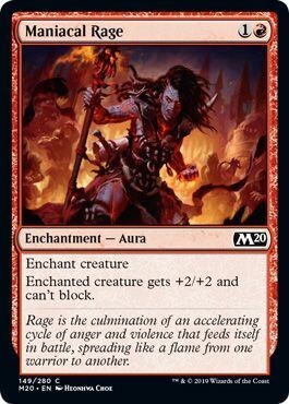 Maniacal Rage 149/280 - Magic 2020 (M20) Singles
