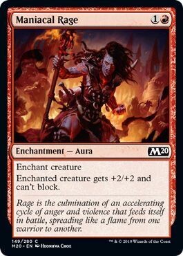 Maniacal Rage 149/280 Magic 2020 (M20) Singles (Español)