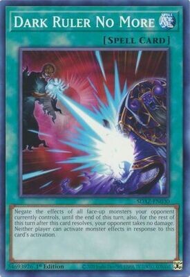 GA Dark Ruler No More - SDAZ-EN030 - Common 1st Edition Structure Deck: Albaz Strike 1st Edition Singles
