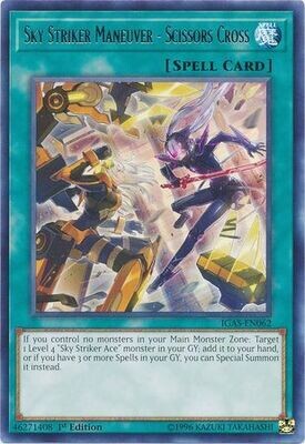 Sky Striker Maneuver - Scissors Cross - IGAS-EN062 - Rare 1st Edition Ignition Assault 1st Edition Singles