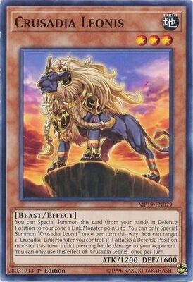 Crusadia Leonis - MP19-EN079 - Common 1st Edition Yu-Gi-Oh! 2019 Mega-Tins: Gold Sarcophagus Tin Mega Pack Singles