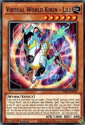 Virtual World Kirin - Lili - PHRA-EN013 - Common 1st Edition Phantom Rage 1st Edition Singles [PHRA]
