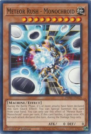 Meteor Rush - Monochroid - PHHY-EN029 - Common 1st Edition Photon Hypernova 1st Edition Singles