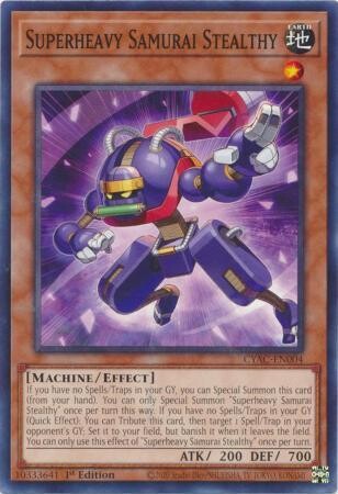 Superheavy Samurai Stealthy - CYAC-EN004 - Common 1st Edition Cyberstorm Access 1st Edition Singles (español)