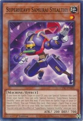 Superheavy Samurai Stealthy - CYAC-EN004 - Common 1st Edition Cyberstorm Access 1st Edition Singles (español)