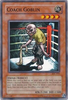 Coach Goblin - IOC-015 - Common Unlimited
Invasion of Chaos [IOC] Unlimited Singles