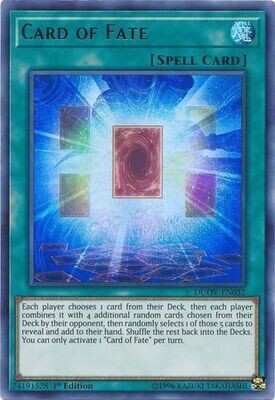 Card of Fate - DUOV-EN052 - Ultra Rare 1st Edition Duel Overload 1st Edition Singles