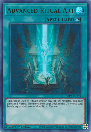Advanced Ritual Art - GFP2-EN153 - Ultra Rare 1st Edition Ghosts From The Past: The 2nd Haunting 1st Edition Singles