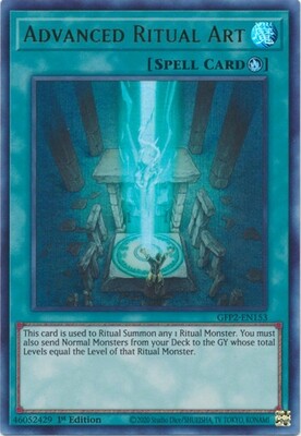 Advanced Ritual Art - GFP2-EN153 - Ultra Rare 1st Edition Ghosts From The Past: The 2nd Haunting 1st Edition Singles