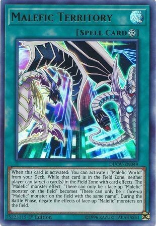 Malefic Territory - DUOV-EN049 - Ultra Rare 1st Edition Duel Overload 1st Edition Singles