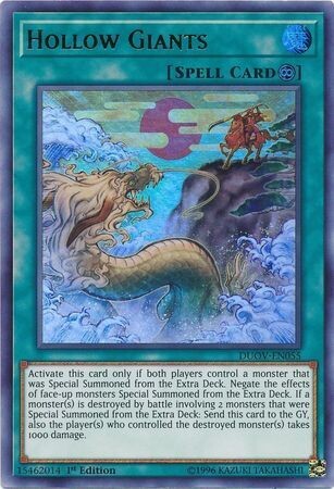 Hollow Giants - DUOV-EN055 - Ultra Rare 1st Edition Duel Overload 1st Edition Singles