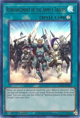 Reinforcement of the Army&#39;s Troops - MP22-EN051 - Ultra Rare 1st Edition 2022 Mega-Tin: Pharaoh&#39;s Gods 1st Edition Singles