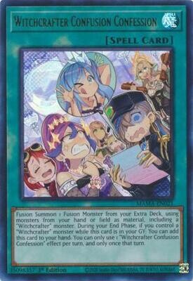 Witchcrafter Confusion Confession - MAMA-EN021 - Ultra Rare 1st Edition Magnificent Mavens 1st Edition Singles