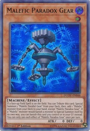 Malefic Paradox Gear - DUOV-EN048 - Ultra Rare 1st Edition Duel Overload 1st Edition Singles