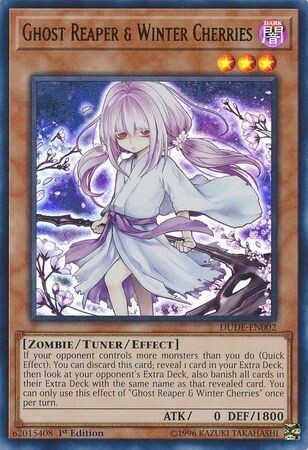 Ghost Reaper &amp; Winter Cherries - DUDE-EN002 - Ultra Rare 1st Edition Duel Devastator 1st Edition Singles