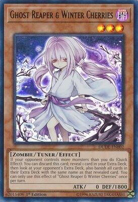 Ghost Reaper &amp; Winter Cherries - DUDE-EN002 - Ultra Rare 1st Edition Duel Devastator 1st Edition Singles (Espanol)