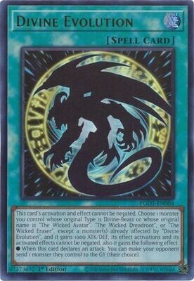Divine Evolution - EGO1-EN004 - Ultra Rare 1st Edition Egyptian God Deck: Obelisk the Tormentor 1st Edition Singles