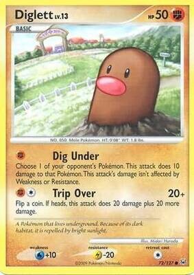 Diglett - 72/127 - Common
Platinum (Base Set) Singles