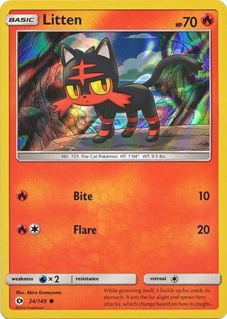 Litten - 24/149 - Holo Promo Pokemon Promo Cards