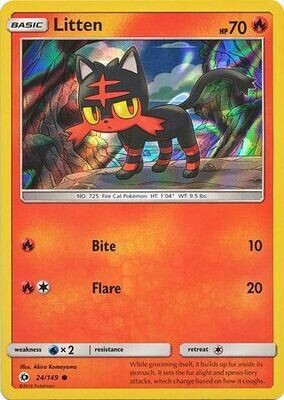 Litten - 24/149 - Holo Promo Pokemon Promo Cards