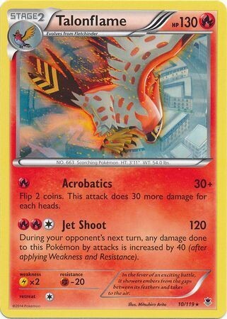 Talonflame - 10/119 - Rare
XY: Phantom Forces Singles