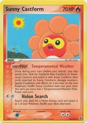 Sunny Castform - 31/113 - Rare
Ex Delta Species Singles