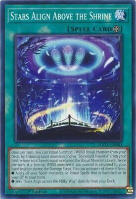 Stars Align Above the Shrine - AGOV-EN061 - Common 1st Edition
Age of Overlord 1st Edition Singles (español)