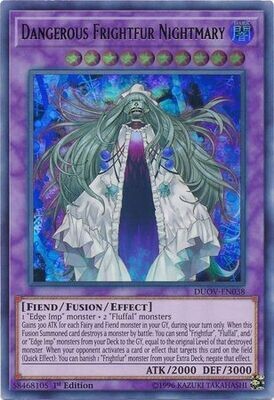 Dangerous Frightfur Nightmary - DUOV-EN038 - Ultra Rare 1st Edition Duel Overload 1st Edition Singles (espanol)