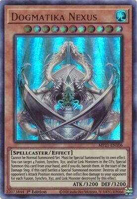 Dogmatika Nexus - MP21-EN106 - Ultra Rare 1st Edition
2021 Mega-Tin: Ancient Battles 1st Edition Singles