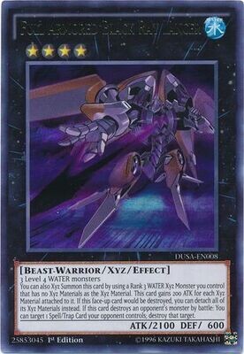 Full Armored Black Ray Lancer - DUSA-EN008 - Ultra Rare 1st Edition Duelist Saga 1st Edition Singles