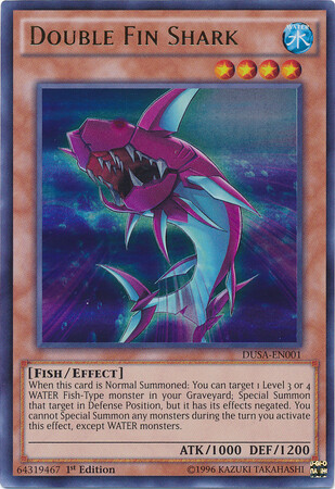 Double Fin Shark - DUSA-EN001 - Ultra Rare 1st Edition
Duelist Saga 1st Edition Singles