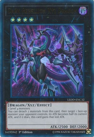 Dark Rebellion Xyz Dragon - LEDD-ENC32 - Ultra Rare 1st Edition Legendary Dragon Decks Singles