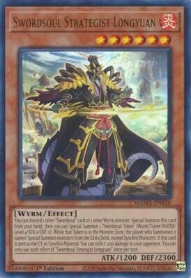 Swordsoul Strategist Longyuan - MAMA-EN036 - Ultra Rare 1st Edition Magnificent Mavens 1st Edition Singles